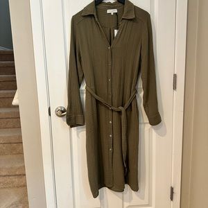 Michael Stars Cleo Crinkled Gauze Dress